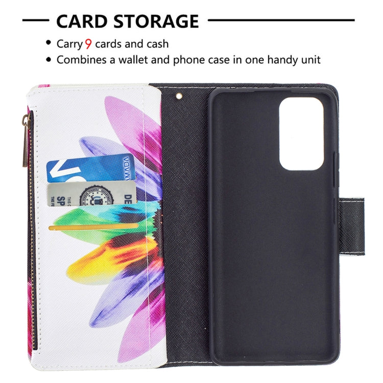 For Xiaomi Redmi Note 10 Pro Colored Drawing Pattern Zipper Horizontal Flip Leather Case with Holder & Card Slots & Wallet