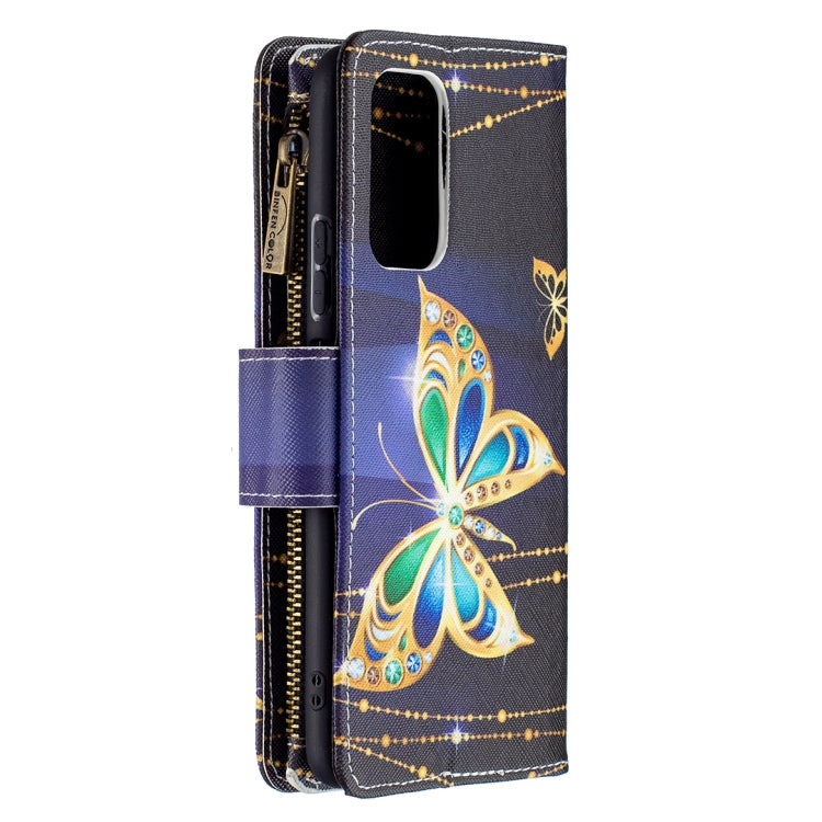 For Xiaomi Redmi Note 10 Pro Colored Drawing Pattern Zipper Horizontal Flip Leather Case with Holder & Card Slots & Wallet