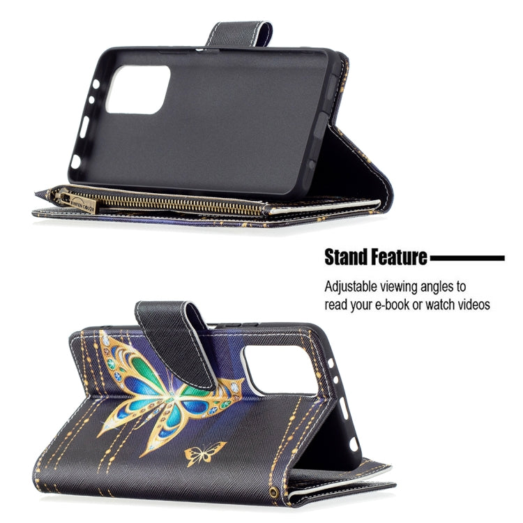 For Xiaomi Redmi Note 10 Pro Colored Drawing Pattern Zipper Horizontal Flip Leather Case with Holder & Card Slots & Wallet