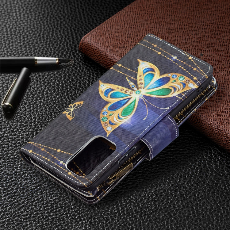 For Xiaomi Redmi Note 10 Pro Colored Drawing Pattern Zipper Horizontal Flip Leather Case with Holder & Card Slots & Wallet
