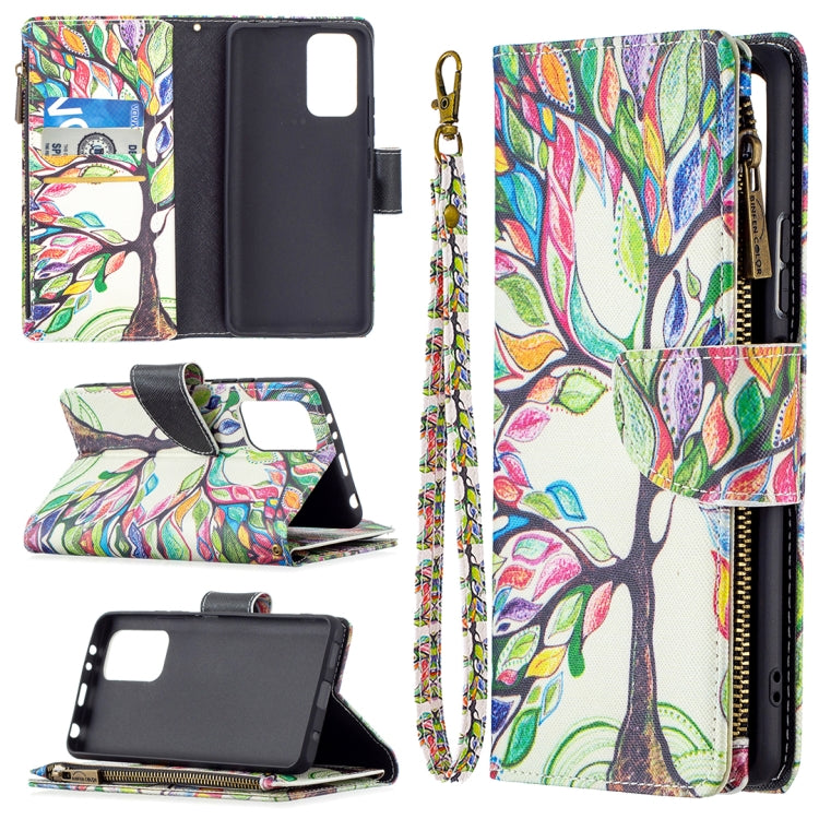 For Xiaomi Redmi Note 10 Pro Colored Drawing Pattern Zipper Horizontal Flip Leather Case with Holder & Card Slots & Wallet
