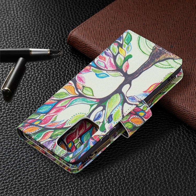 For Xiaomi Redmi Note 10 Pro Colored Drawing Pattern Zipper Horizontal Flip Leather Case with Holder & Card Slots & Wallet