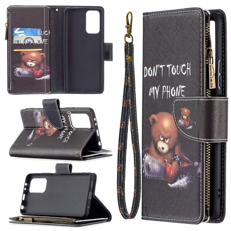 For Xiaomi Redmi Note 10 Pro Colored Drawing Pattern Zipper Horizontal Flip Leather Case with Holder & Card Slots & Wallet