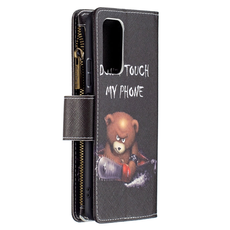 For Xiaomi Redmi Note 10 Pro Colored Drawing Pattern Zipper Horizontal Flip Leather Case with Holder & Card Slots & Wallet