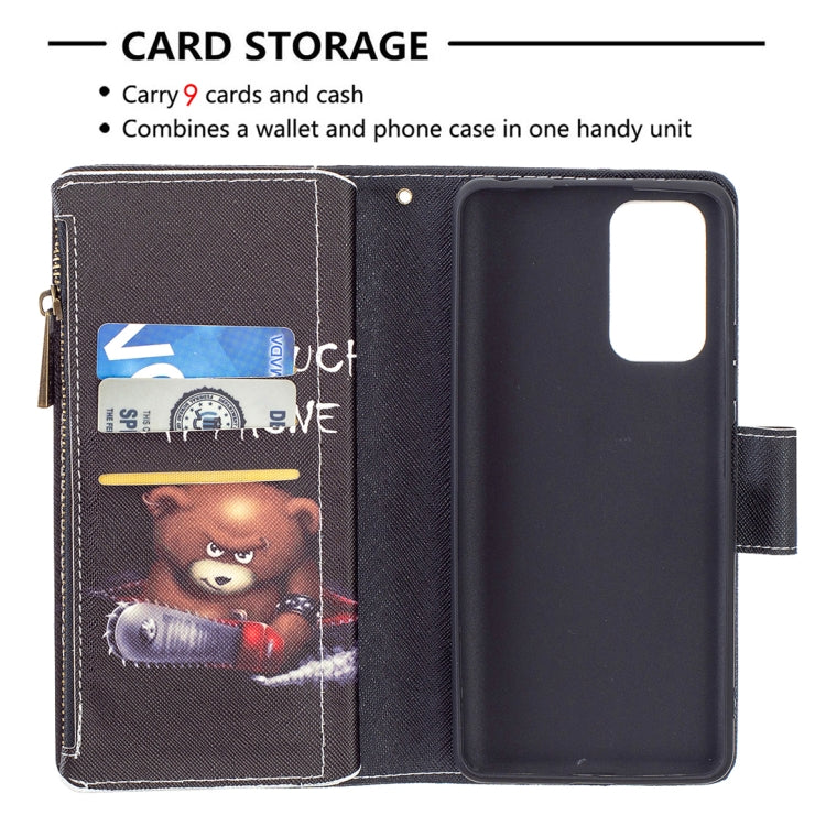 For Xiaomi Redmi Note 10 Pro Colored Drawing Pattern Zipper Horizontal Flip Leather Case with Holder & Card Slots & Wallet