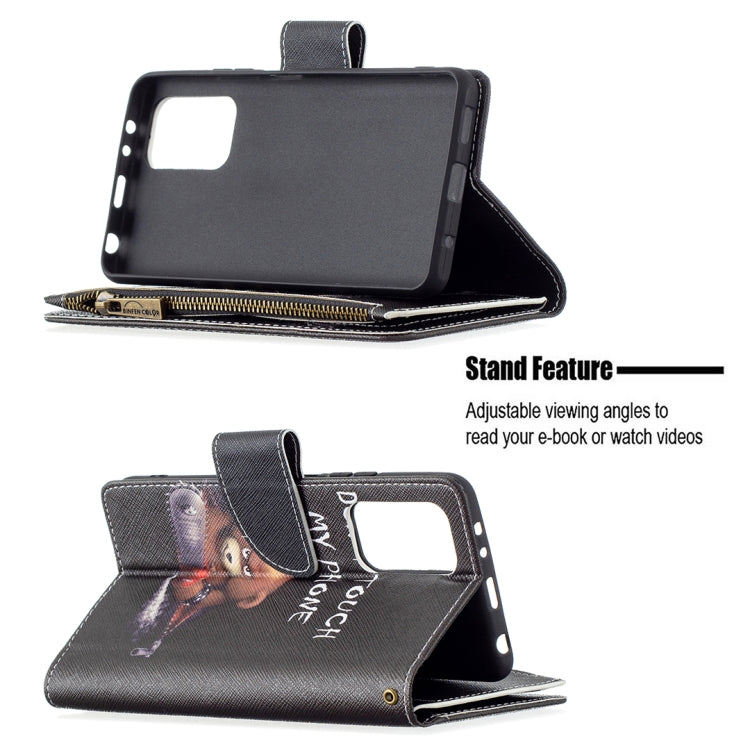 For Xiaomi Redmi Note 10 Pro Colored Drawing Pattern Zipper Horizontal Flip Leather Case with Holder & Card Slots & Wallet