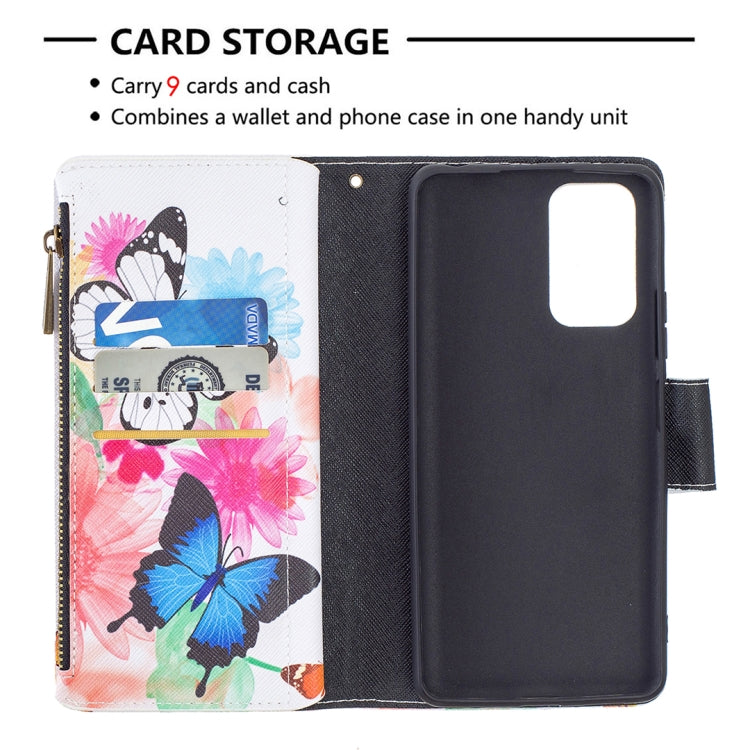For Xiaomi Redmi Note 10 Pro Colored Drawing Pattern Zipper Horizontal Flip Leather Case with Holder & Card Slots & Wallet