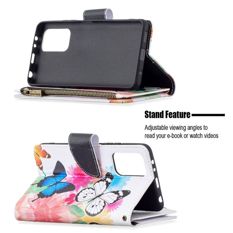 For Xiaomi Redmi Note 10 Pro Colored Drawing Pattern Zipper Horizontal Flip Leather Case with Holder & Card Slots & Wallet