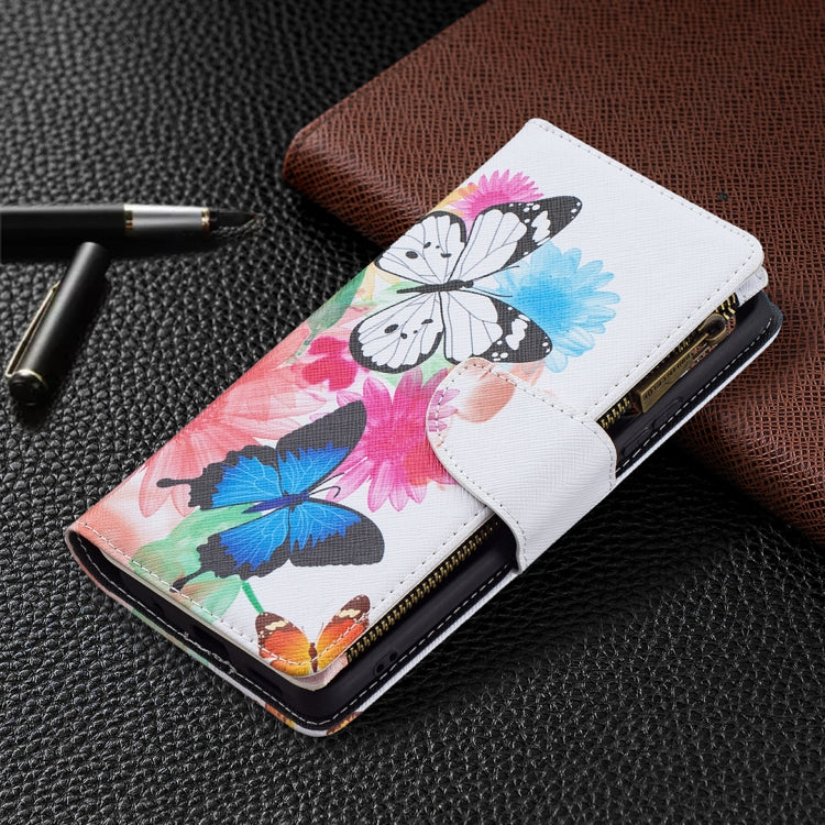 For Xiaomi Redmi Note 10 Pro Colored Drawing Pattern Zipper Horizontal Flip Leather Case with Holder & Card Slots & Wallet