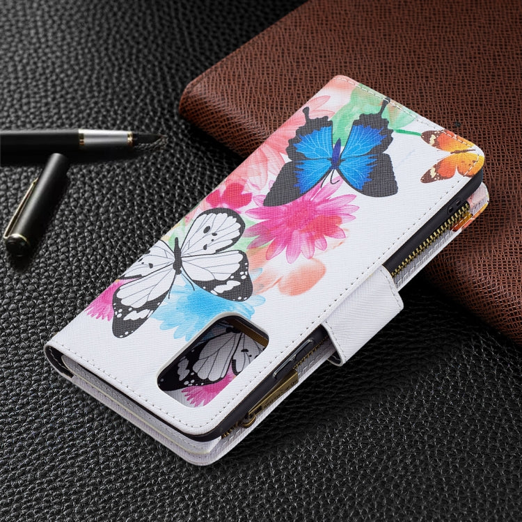 For Xiaomi Redmi Note 10 Pro Colored Drawing Pattern Zipper Horizontal Flip Leather Case with Holder & Card Slots & Wallet