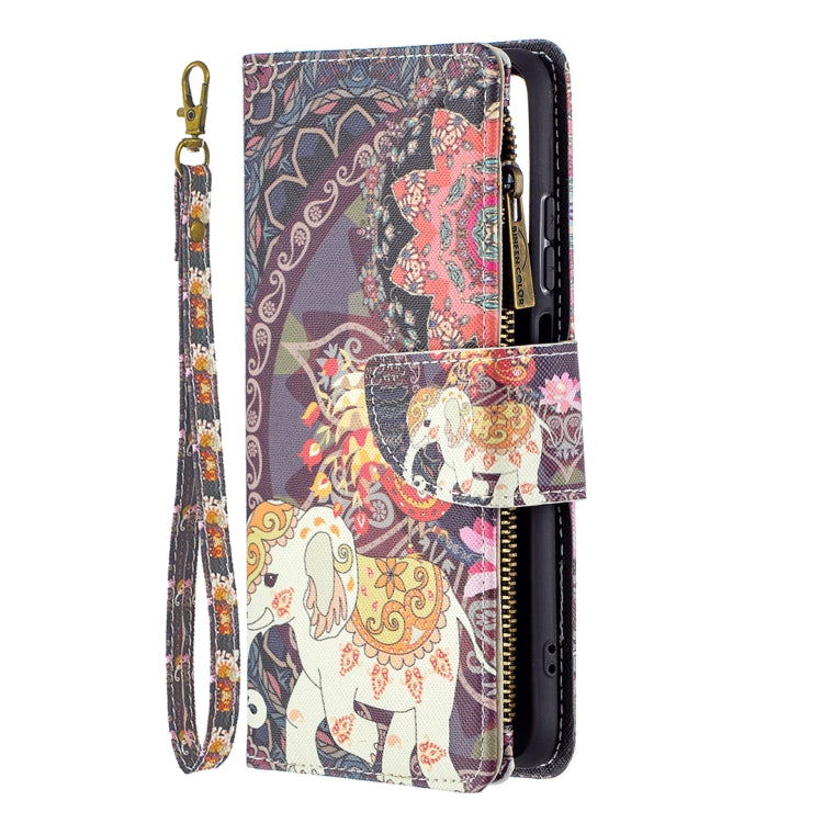 For Xiaomi Redmi Note 10 4G Colored Drawing Pattern Zipper Horizontal Flip Leather Case with Holder & Card Slots & Wallet