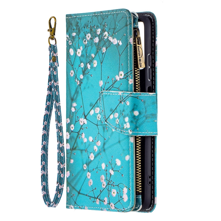 For Xiaomi Redmi Note 10 4G Colored Drawing Pattern Zipper Horizontal Flip Leather Case with Holder & Card Slots & Wallet