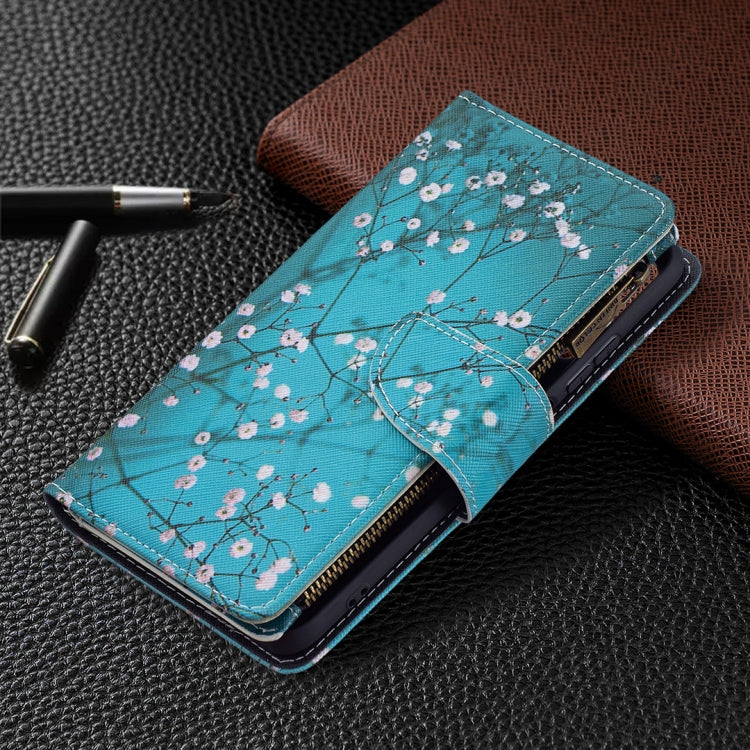 For Xiaomi Redmi Note 10 4G Colored Drawing Pattern Zipper Horizontal Flip Leather Case with Holder & Card Slots & Wallet