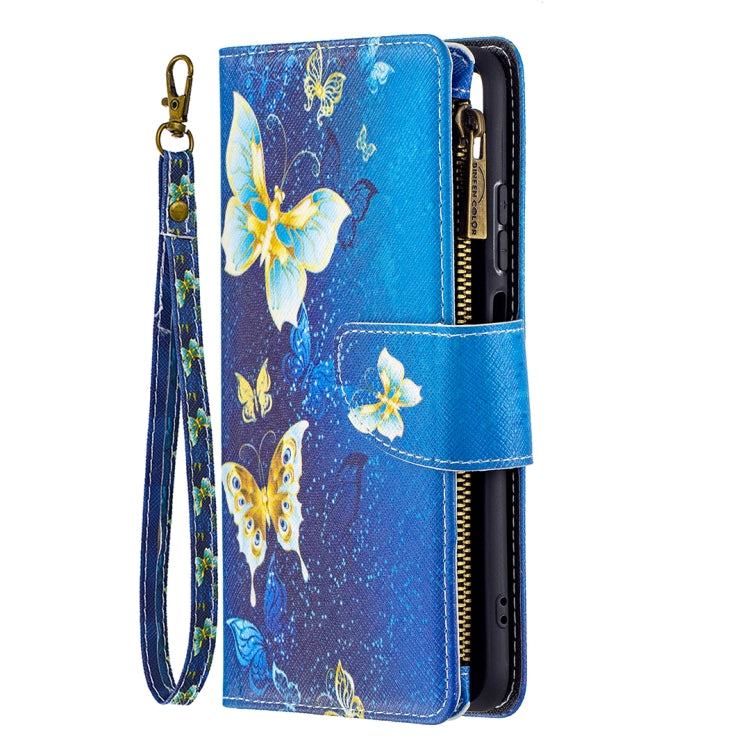 For Xiaomi Redmi Note 10 4G Colored Drawing Pattern Zipper Horizontal Flip Leather Case with Holder & Card Slots & Wallet