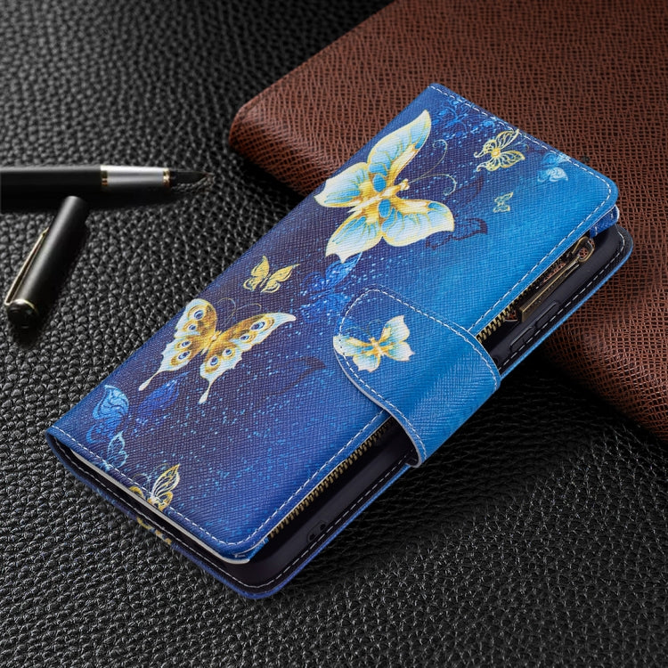 For Xiaomi Redmi Note 10 4G Colored Drawing Pattern Zipper Horizontal Flip Leather Case with Holder & Card Slots & Wallet