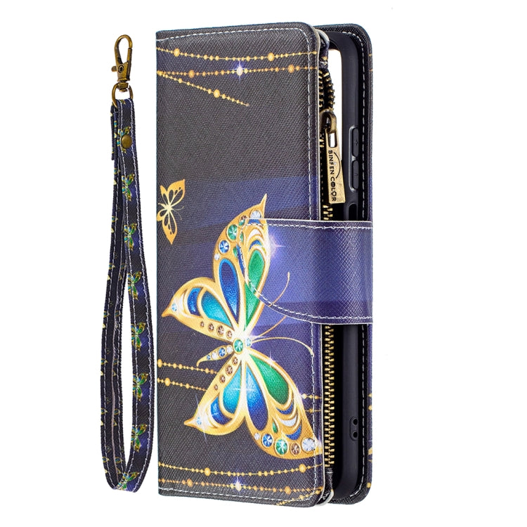 For Xiaomi Redmi Note 10 4G Colored Drawing Pattern Zipper Horizontal Flip Leather Case with Holder & Card Slots & Wallet