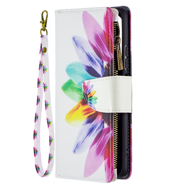 For Xiaomi Mi 11i / Poco F3 / Redmi K40 / K40 Pro Colored Drawing Pattern Zipper Horizontal Flip Leather Case with Holder & Card Slots & Wallet