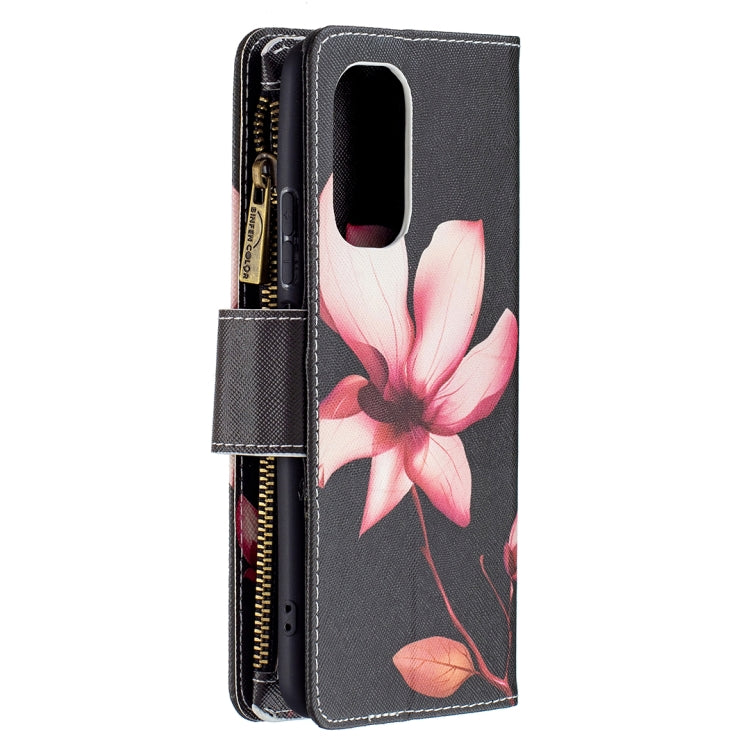 For Xiaomi Mi 11i / Poco F3 / Redmi K40 / K40 Pro Colored Drawing Pattern Zipper Horizontal Flip Leather Case with Holder & Card Slots & Wallet