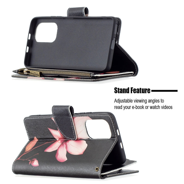 For Xiaomi Mi 11i / Poco F3 / Redmi K40 / K40 Pro Colored Drawing Pattern Zipper Horizontal Flip Leather Case with Holder & Card Slots & Wallet