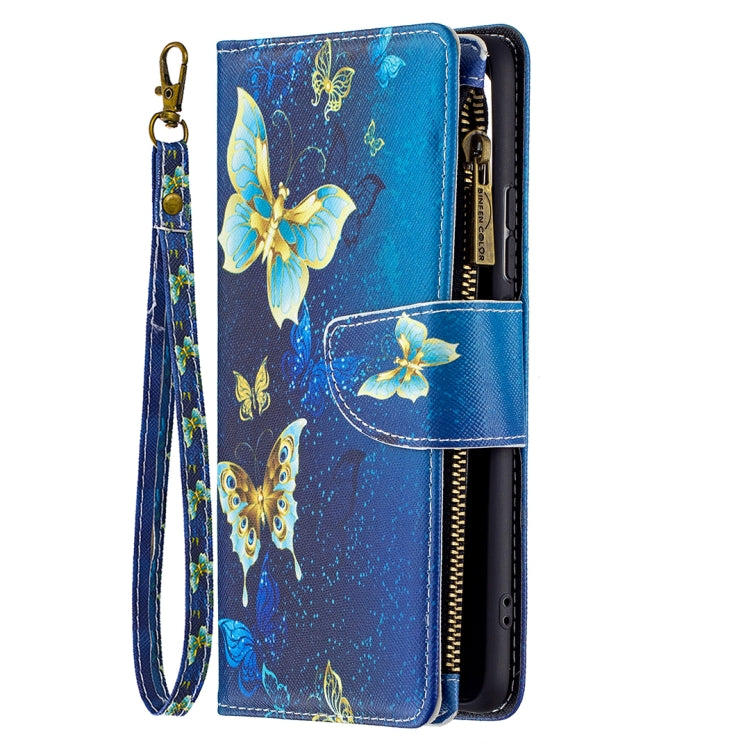 For Xiaomi Mi 11i / Poco F3 / Redmi K40 / K40 Pro Colored Drawing Pattern Zipper Horizontal Flip Leather Case with Holder & Card Slots & Wallet