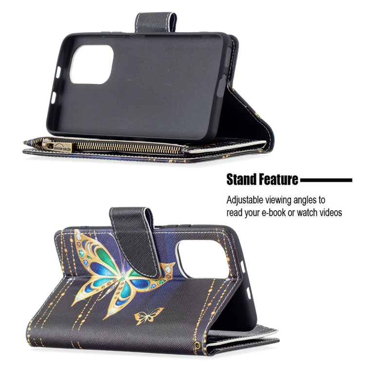 For Xiaomi Mi 11i / Poco F3 / Redmi K40 / K40 Pro Colored Drawing Pattern Zipper Horizontal Flip Leather Case with Holder & Card Slots & Wallet