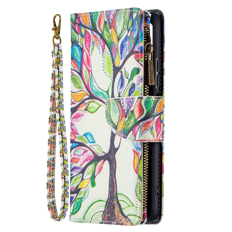 For Xiaomi Mi 11i / Poco F3 / Redmi K40 / K40 Pro Colored Drawing Pattern Zipper Horizontal Flip Leather Case with Holder & Card Slots & Wallet