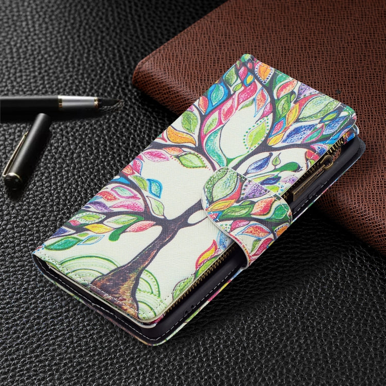 For Xiaomi Mi 11i / Poco F3 / Redmi K40 / K40 Pro Colored Drawing Pattern Zipper Horizontal Flip Leather Case with Holder & Card Slots & Wallet