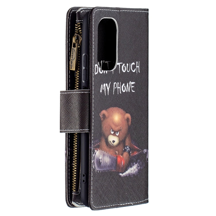 For Xiaomi Mi 11i / Poco F3 / Redmi K40 / K40 Pro Colored Drawing Pattern Zipper Horizontal Flip Leather Case with Holder & Card Slots & Wallet