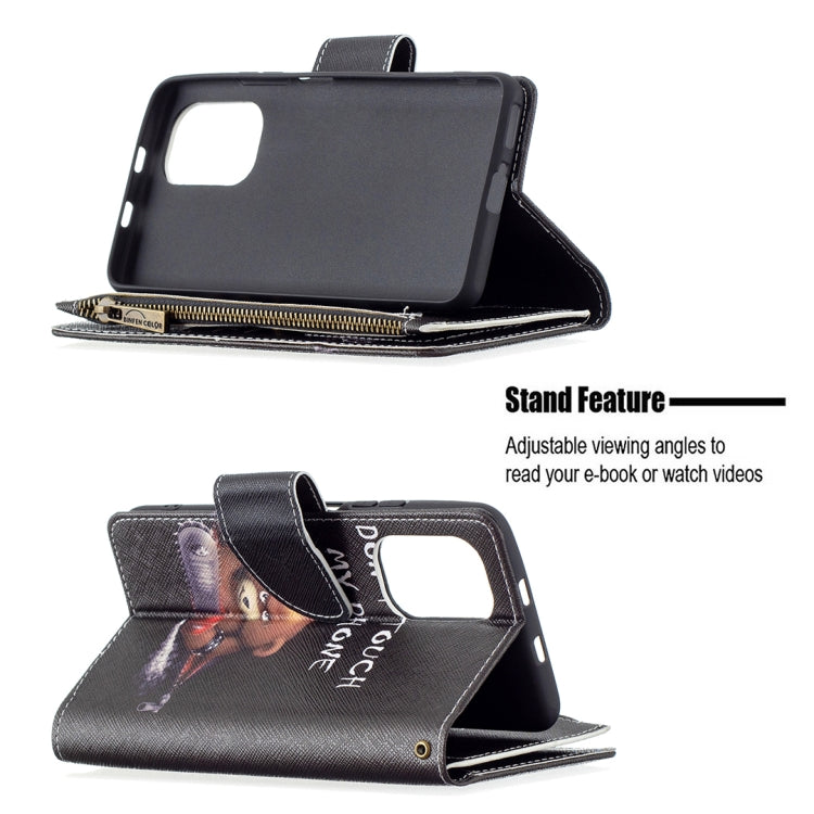 For Xiaomi Mi 11i / Poco F3 / Redmi K40 / K40 Pro Colored Drawing Pattern Zipper Horizontal Flip Leather Case with Holder & Card Slots & Wallet