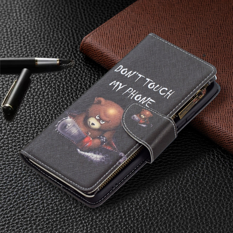 For Xiaomi Mi 11i / Poco F3 / Redmi K40 / K40 Pro Colored Drawing Pattern Zipper Horizontal Flip Leather Case with Holder & Card Slots & Wallet