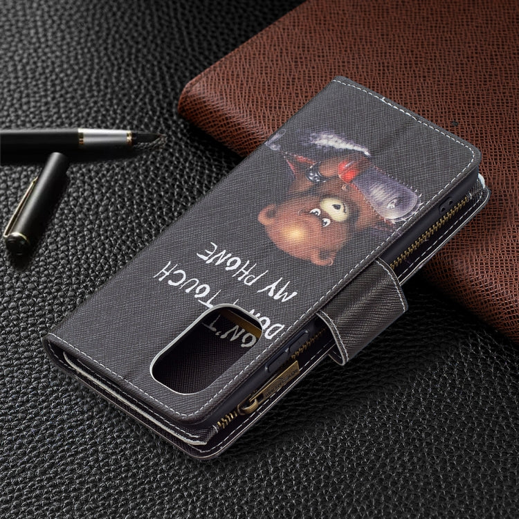 For Xiaomi Mi 11i / Poco F3 / Redmi K40 / K40 Pro Colored Drawing Pattern Zipper Horizontal Flip Leather Case with Holder & Card Slots & Wallet