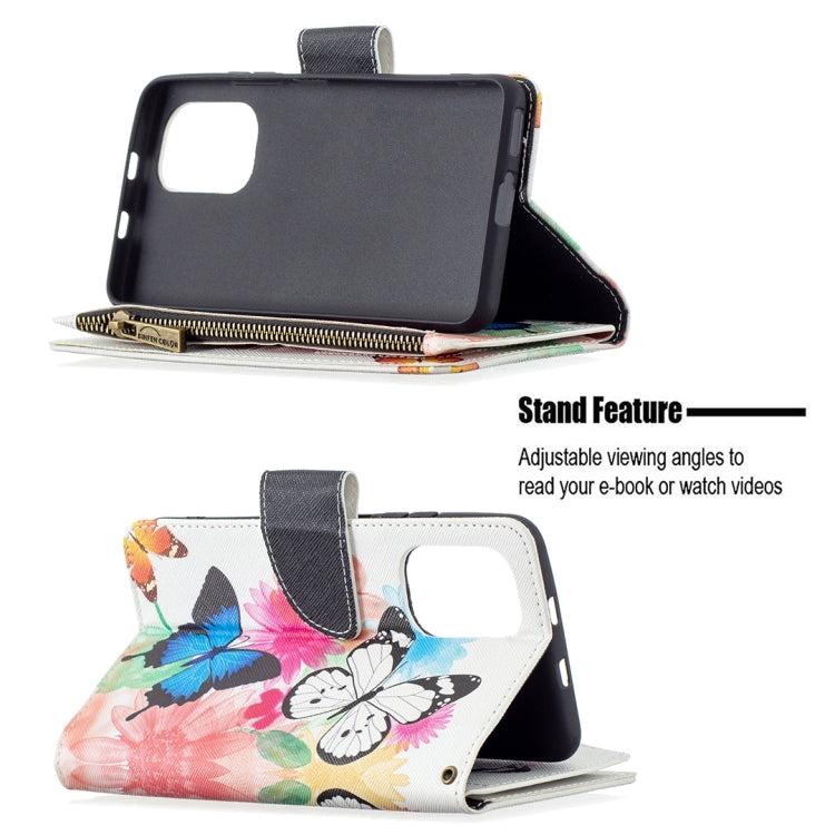 For Xiaomi Mi 11i / Poco F3 / Redmi K40 / K40 Pro Colored Drawing Pattern Zipper Horizontal Flip Leather Case with Holder & Card Slots & Wallet