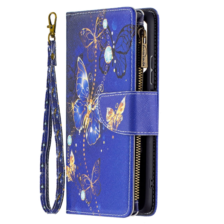 For Xiaomi Mi 11i / Poco F3 / Redmi K40 / K40 Pro Colored Drawing Pattern Zipper Horizontal Flip Leather Case with Holder & Card Slots & Wallet