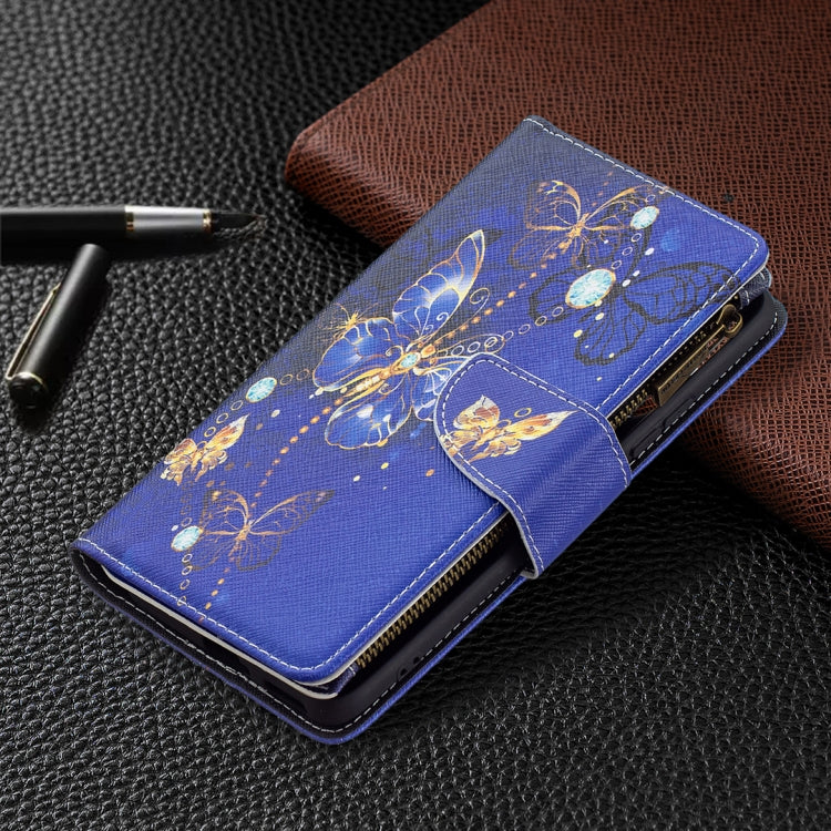 For Xiaomi Mi 11i / Poco F3 / Redmi K40 / K40 Pro Colored Drawing Pattern Zipper Horizontal Flip Leather Case with Holder & Card Slots & Wallet