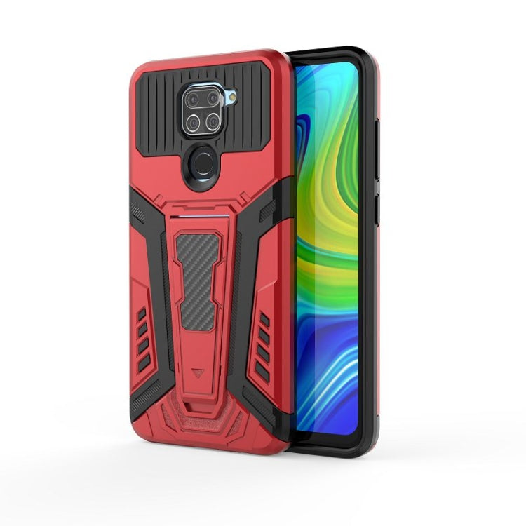 For Xiaomi Redmi Note 9 War Chariot Series Armor All-inclusive Shockproof PC + TPU Protective Case with Invisible Holder