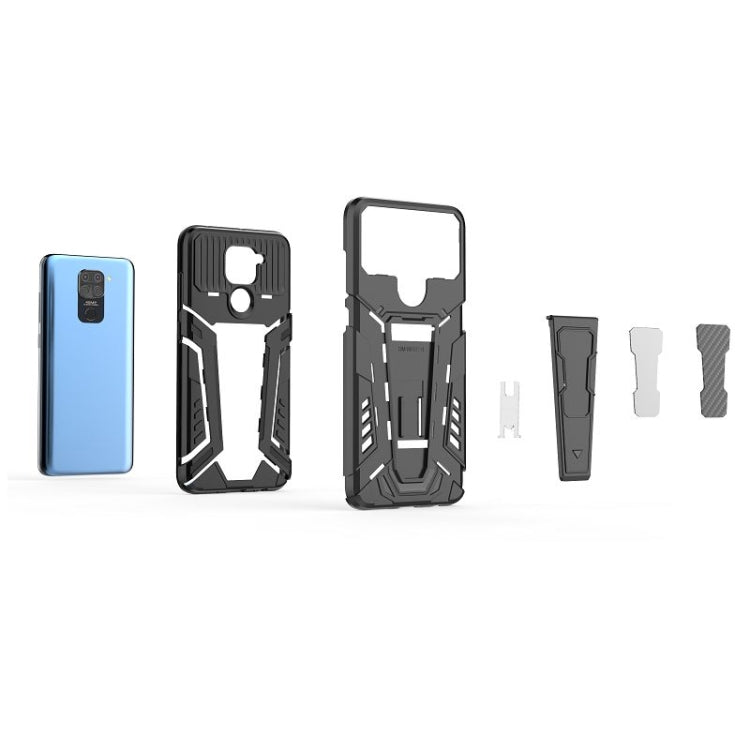 For Xiaomi Redmi Note 9 War Chariot Series Armor All-inclusive Shockproof PC + TPU Protective Case with Invisible Holder