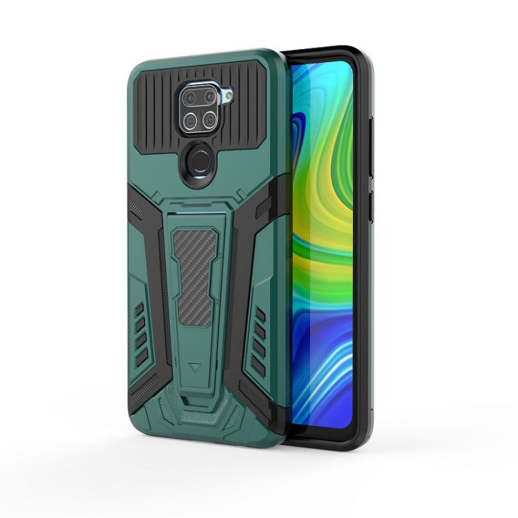 For Xiaomi Redmi Note 9 War Chariot Series Armor All-inclusive Shockproof PC + TPU Protective Case with Invisible Holder