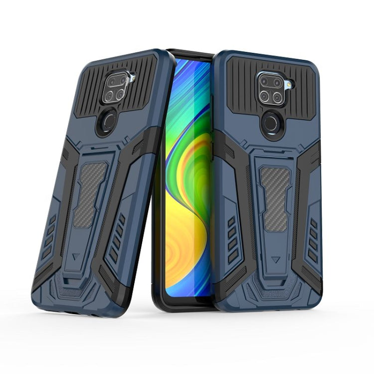For Xiaomi Redmi Note 9 War Chariot Series Armor All-inclusive Shockproof PC + TPU Protective Case with Invisible Holder