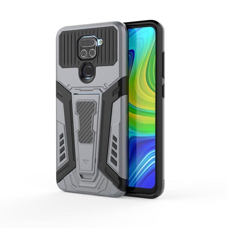 For Xiaomi Redmi Note 9 War Chariot Series Armor All-inclusive Shockproof PC + TPU Protective Case with Invisible Holder