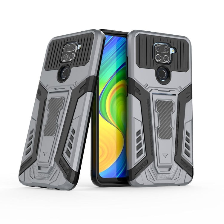 For Xiaomi Redmi Note 9 War Chariot Series Armor All-inclusive Shockproof PC + TPU Protective Case with Invisible Holder