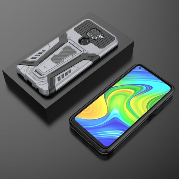 For Xiaomi Redmi Note 9 War Chariot Series Armor All-inclusive Shockproof PC + TPU Protective Case with Invisible Holder