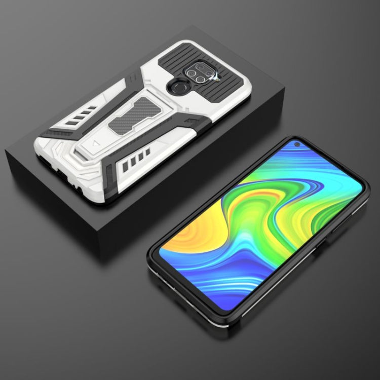 For Xiaomi Redmi Note 9 War Chariot Series Armor All-inclusive Shockproof PC + TPU Protective Case with Invisible Holder