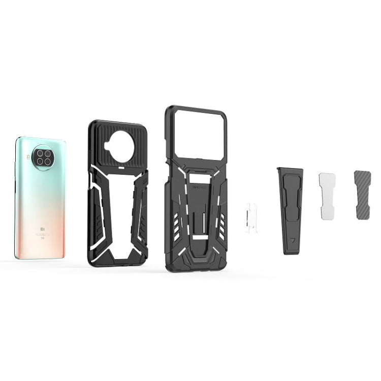 For Xiaomi Mi 10T Lite 5G War Chariot Series Armor All-inclusive Shockproof PC + TPU Protective Case with Invisible Holder
