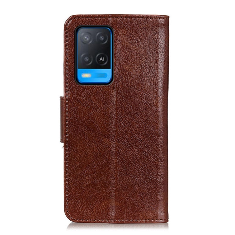 For OPPO A54 4G Nappa Texture Horizontal Flip Leather Case with Holder & Card Slots & Wallet