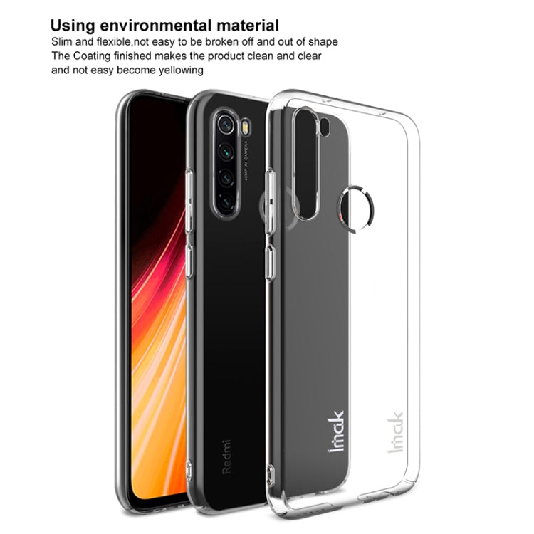 For Xiaomi Redmi Note 8 IMAK Wing II Pro Series Wear-resisting Crystal Protective Case(Transparent)