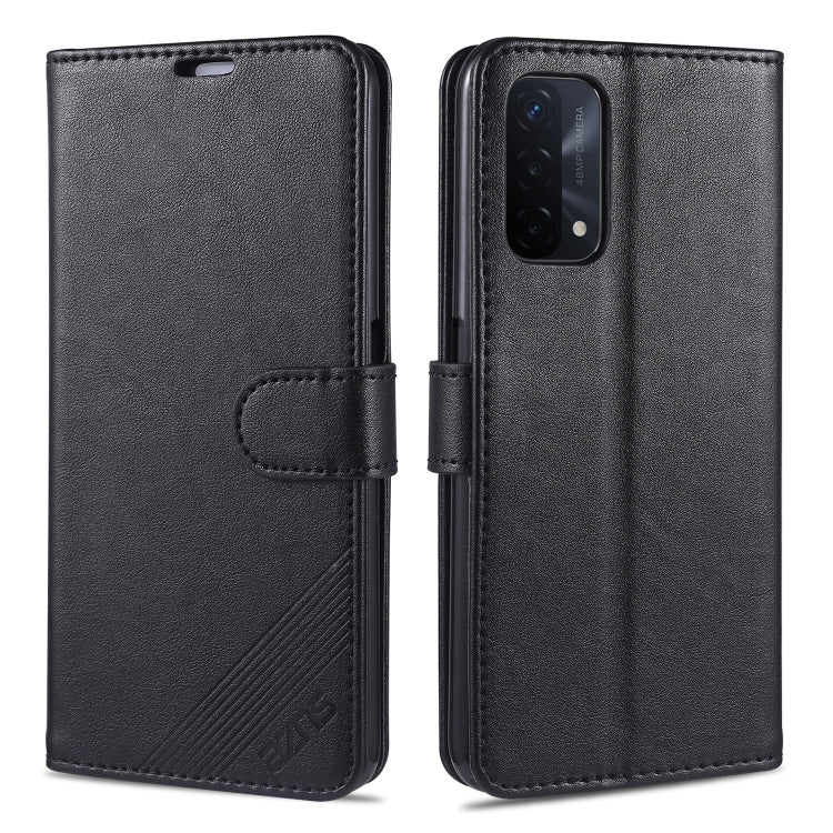 For OPPO A93 5G AZNS Sheepskin Texture Horizontal Flip Leather Case with Holder & Card Slots & Wallet