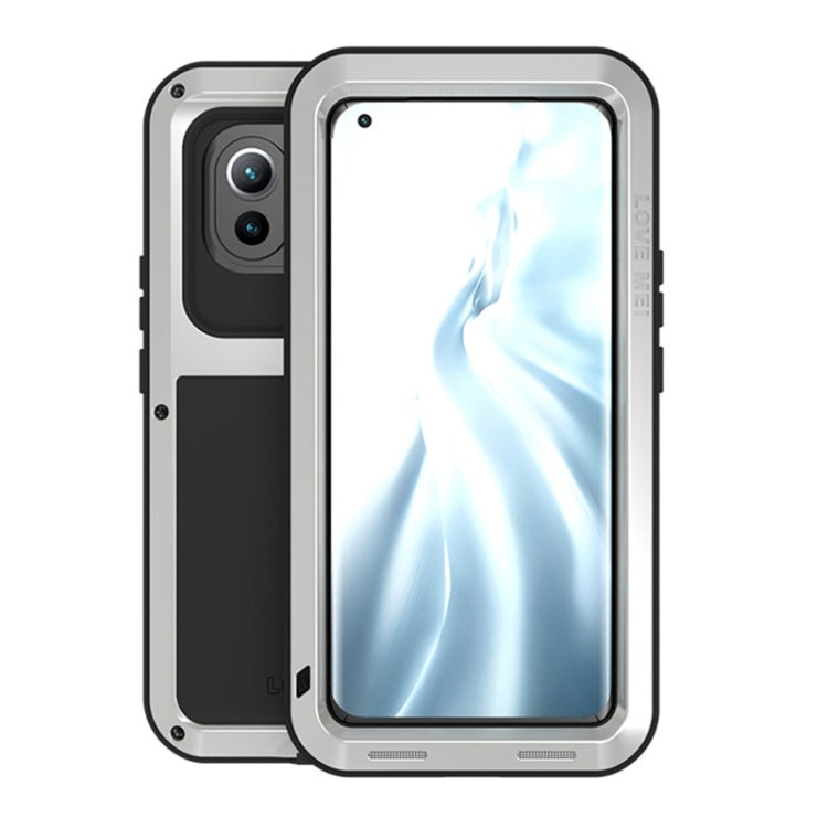 For Xiaomi Mi 11 LOVE MEI Metal Shockproof Waterproof Dustproof Protective Case without Glass