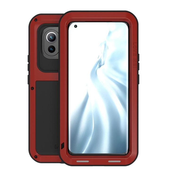 For Xiaomi Mi 11 LOVE MEI Metal Shockproof Waterproof Dustproof Protective Case without Glass