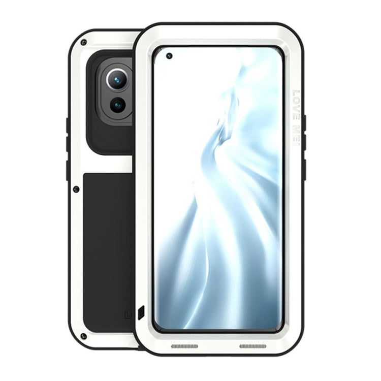 For Xiaomi Mi 11 LOVE MEI Metal Shockproof Waterproof Dustproof Protective Case without Glass