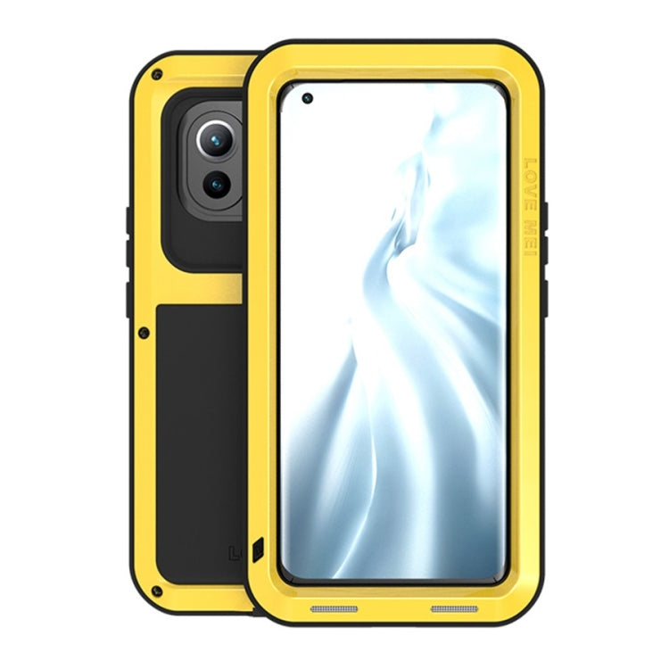 For Xiaomi Mi 11 LOVE MEI Metal Shockproof Waterproof Dustproof Protective Case without Glass